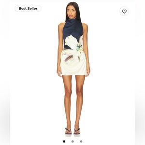 Significant Other Veronica Mini Dress in Spliced Lilium